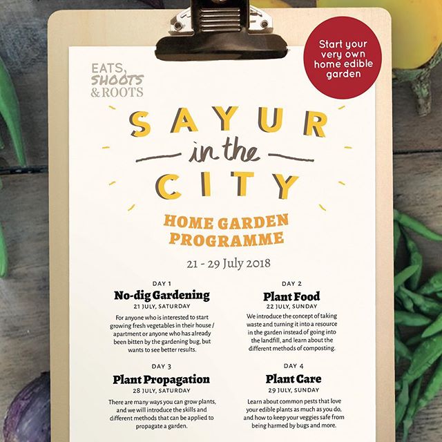 Green fingers are made, not born! 🏼That’s right, we said it. We’ve created a series of edible gardening workshops for those who would like to get their edible garden growing. We’ll be conducting the workshops from our new space in Bukit Damansara 🌳🌳🌳 [LINK IN BIO]-Learn the basics to growing food and starting your own garden at home: this 4-workshop series will take you through the process of setting up your own edible garden from start to finish.-9am - 12pmRM185 / workshopRM165 if you bring a friend along or sign up for 2 or more workshops50% off for children accompanying below 12-Register now:http://learn.eatsshootsandroots.com-For more info, DM us or drop an email to:learn@eatsshootsandroots.com#eatsshootsandroots #vegetables #sayur #workshop #gardening #plants #grow #green